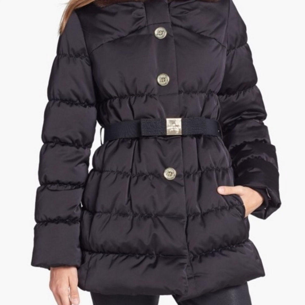 Kate Spade womens down filled black puffer coat size large - Picture 2 of 16